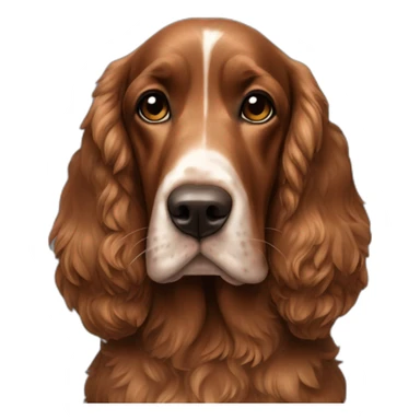 cocker anglais marron sticker