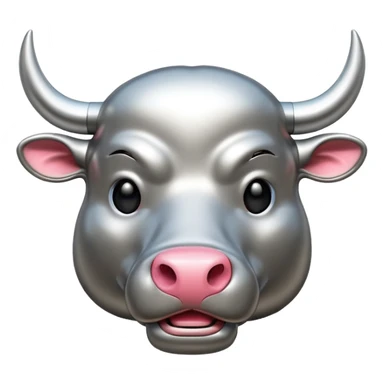 Bull emogi ,make it cool  sticker