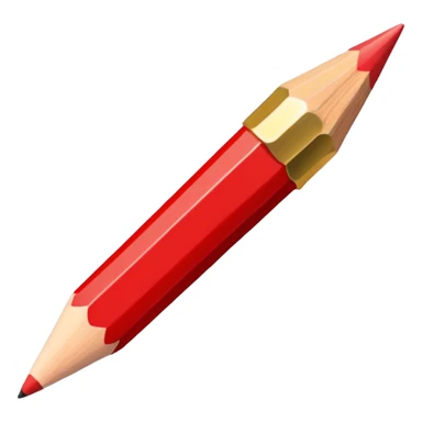 red Colored pencils sticker