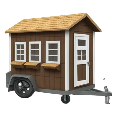 shed on wheels sticker
