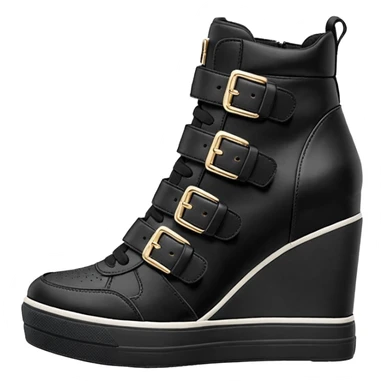 steve madden wedge sneakers strap no buckle sticker