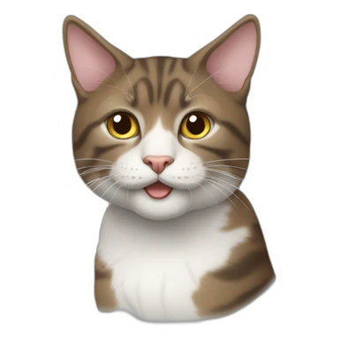 Katze auf einen Hund sticker