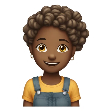 Black girl omg sticker