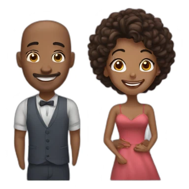 Happy husband in love with Tina sticker