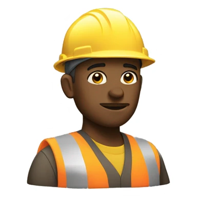 Working in construction  sticker