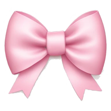 light pink bow on light pink bow sticker