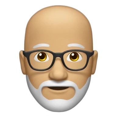 bald-man-with-round-glasses-slightly-graying-beard sticker