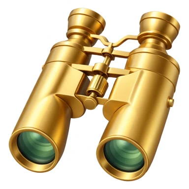 gold binoculars with large lenses make lenses point out straight sticker