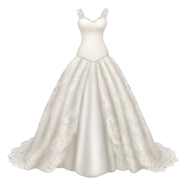 Lace wedding dress sticker