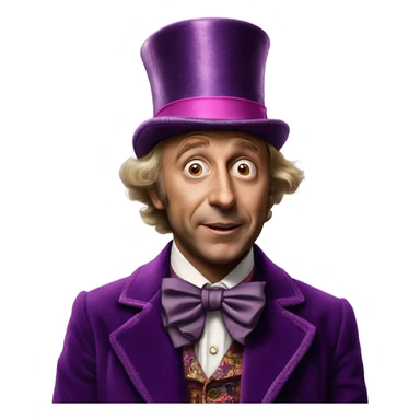 Jhony deep Willy wonka sticker
