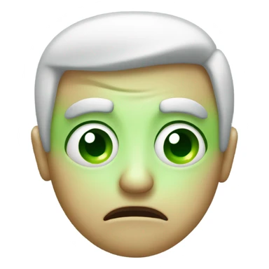 sick looking classic emoji sticker