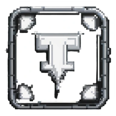 YouTube creator badge with silver play button and pixel art details sticker