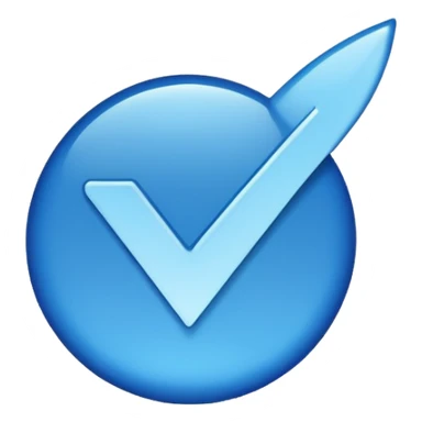A blue tick used in instagram sticker