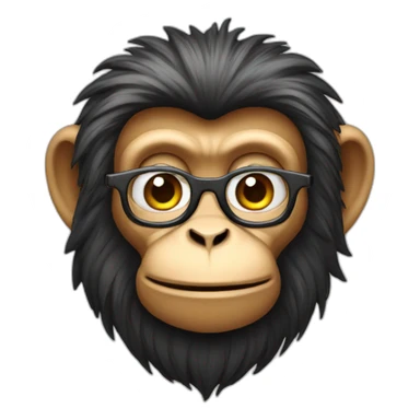 a genius monkey sticker