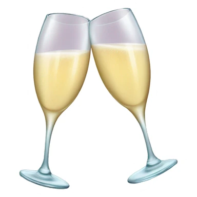Two cute champagne glasses  sticker