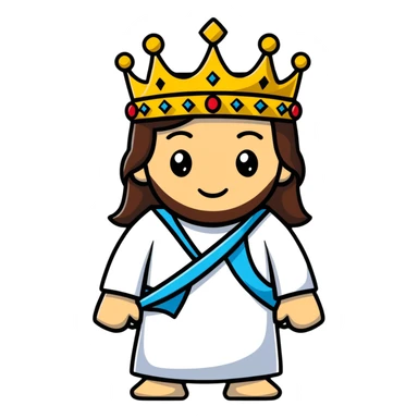 Jesus crown sticker
