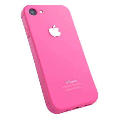 pink iPhone cell phone, 3D style sticker