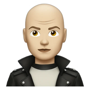 Billy corgan with leather top sticker