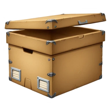 archive box with a lid sticker