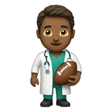 doctor-player-football sticker