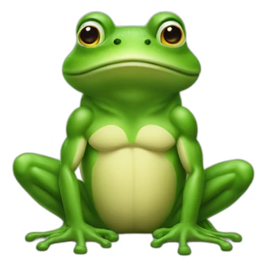 Grenouille avec biceps sticker