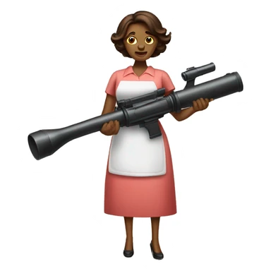 house wife with bazooka sticker
