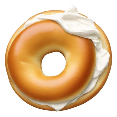 Cream cheese bagel  sticker