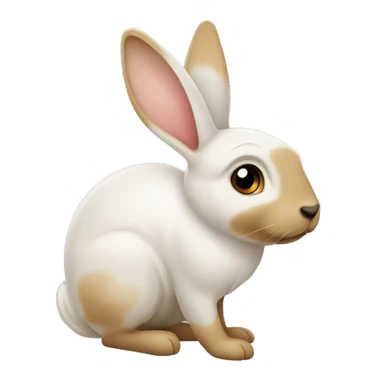 Ein Kaninchen das die Zunge rausstreckt sticker