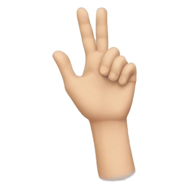 Hand blowing a kiss sticker