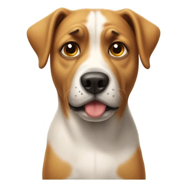 dog unhappy sticker