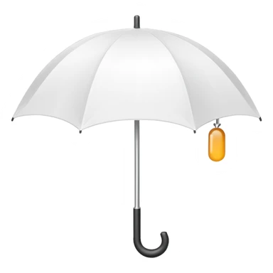 white umbrella sticker