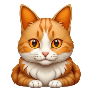 crossed hands cat sticker