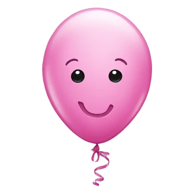 Pink balloon animal sticker