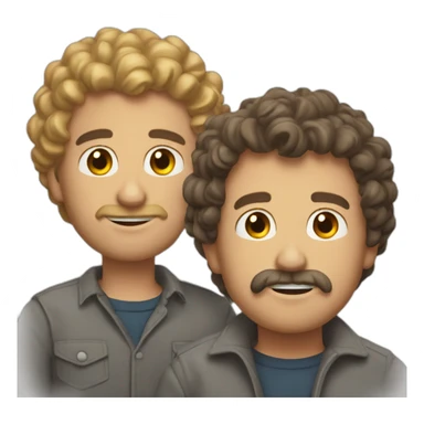 Larry moe and curly sticker