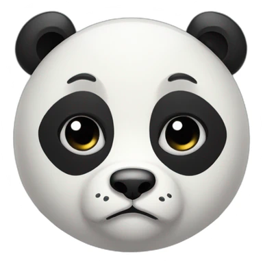 double sad panda sticker