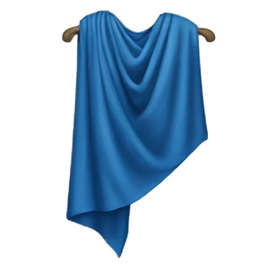 Draped blue top singluar sticker