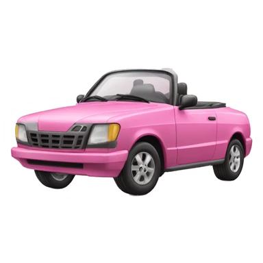 Crie um carro rosa sticker