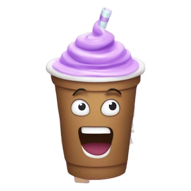 a purple milkshake in a maze  sticker