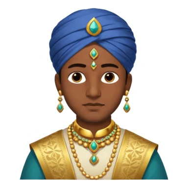 1600's Indian male sticker