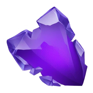 violet broken glass fragments sticker