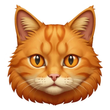 orange cat missing his right eye sticker