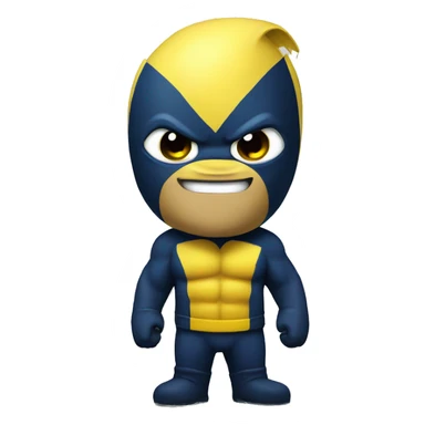 banana with wolverine suit sticker