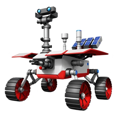 Kawayi Mars Rover drawn in scribbles  sticker