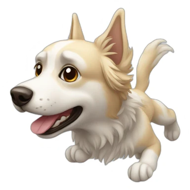 Chien volant sticker