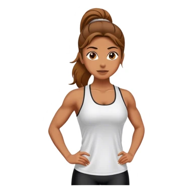 Woman Personal Trainer stand sticker