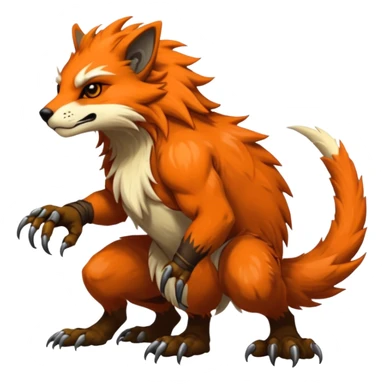 Cool badass furry fantasy-Vernid-creature by LiLaiRa (full body) sticker