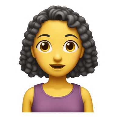 yellow round girly curious  sticker