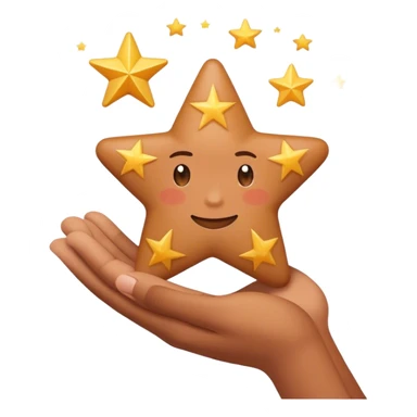 grabbing a dream star with your hand  sticker