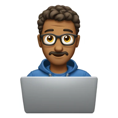 dad fixing laptop sticker