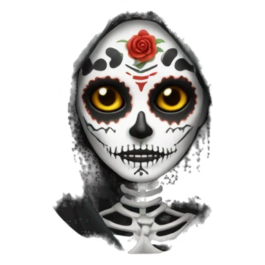 The goddess of death muerta  sticker